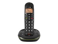 DORO PhoneEasy 105wr - Téléphone sans fil - système de répondeur avec ID d'appelant - DECTGAP - noir 5552